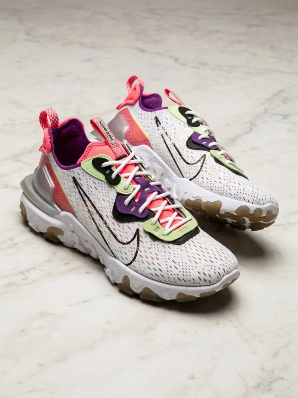 Nike React Vision Barely Volt Pink Sneakers